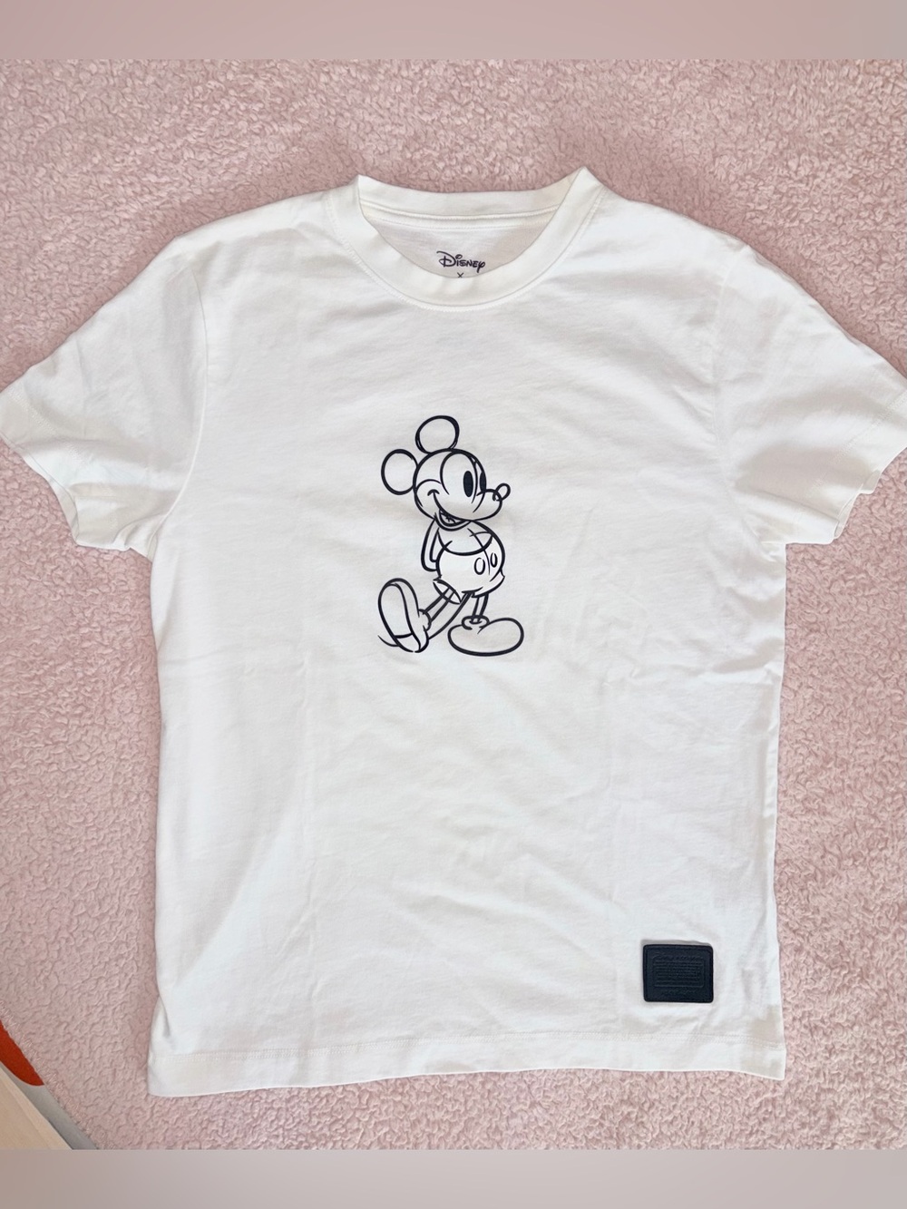 Coach x Disney White Mickey Mouse Graphic Print Shirt